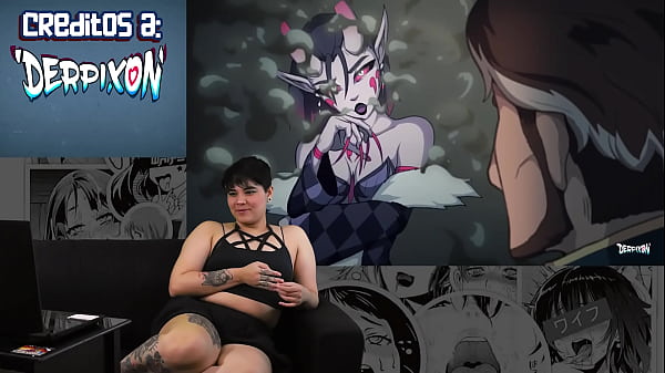 Otaku slut masturbates while watching her favorite anime