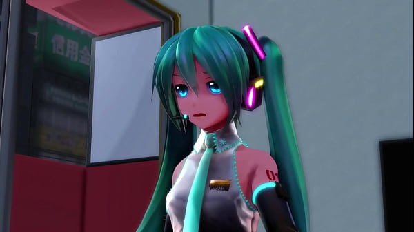 Hatsune Miku le hace una paja descarada a su amante