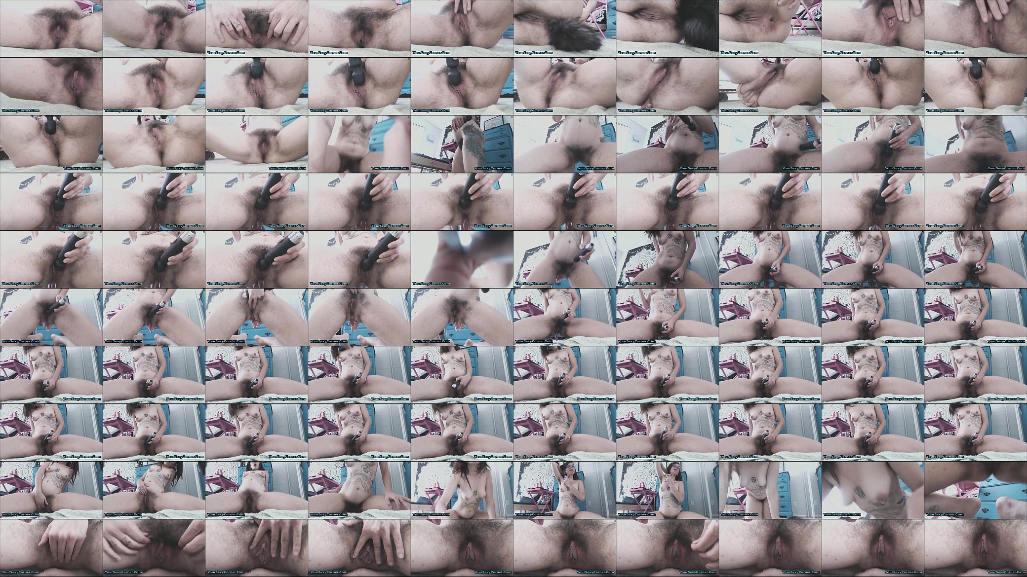 Bizarre hairy tattooed slut is up for some anal 预览图