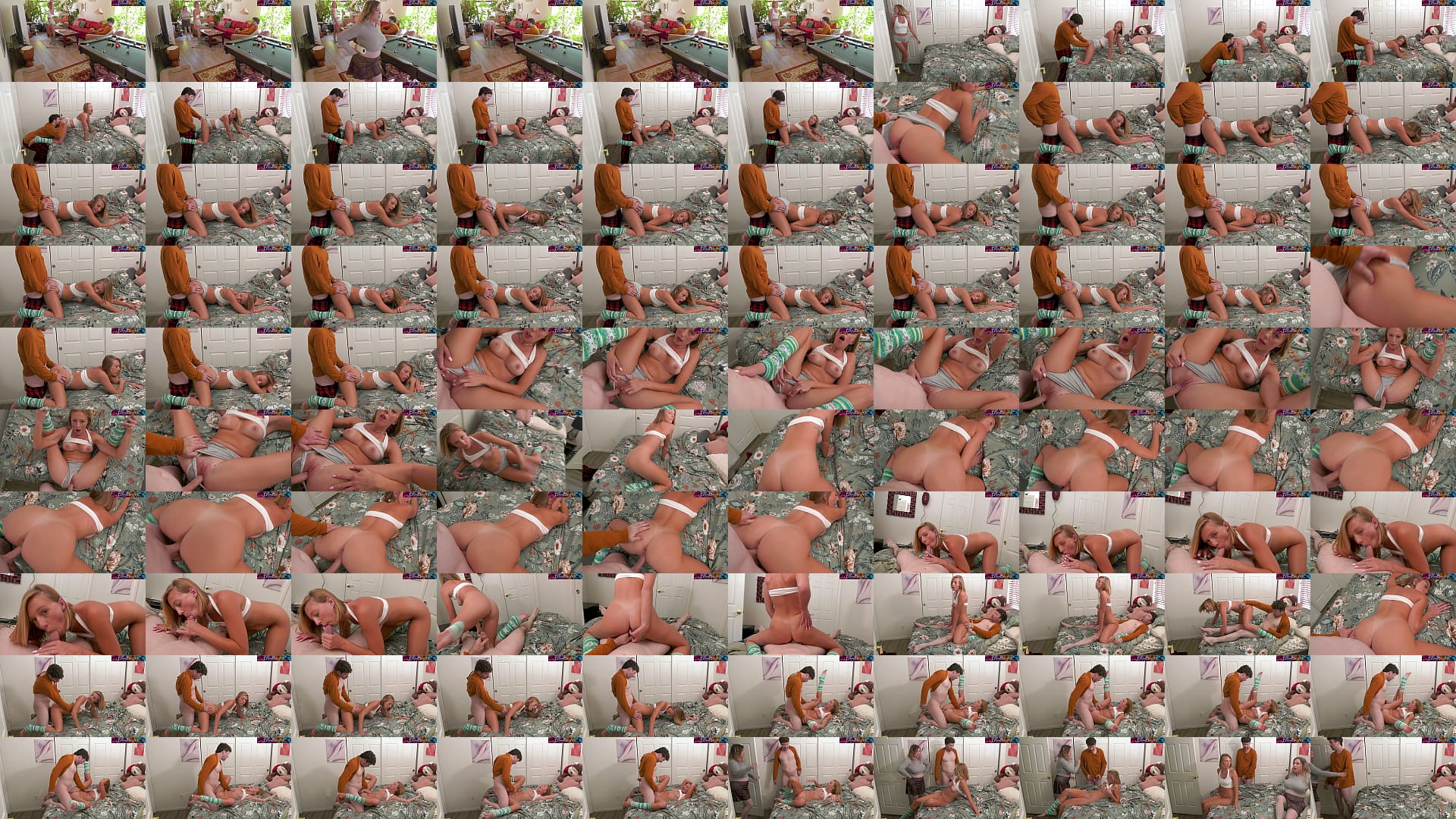 Horny stepsisters fuck stepbrother instead of doing chores 预览图