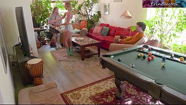 Download Video - Horny stepsisters fuck stepbrother instead of doing chores