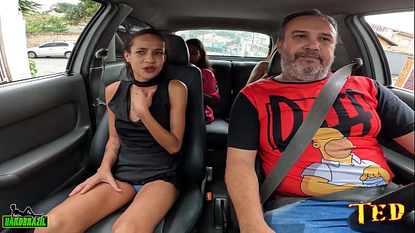 Ted's ride with the naughty girl Larinha Small