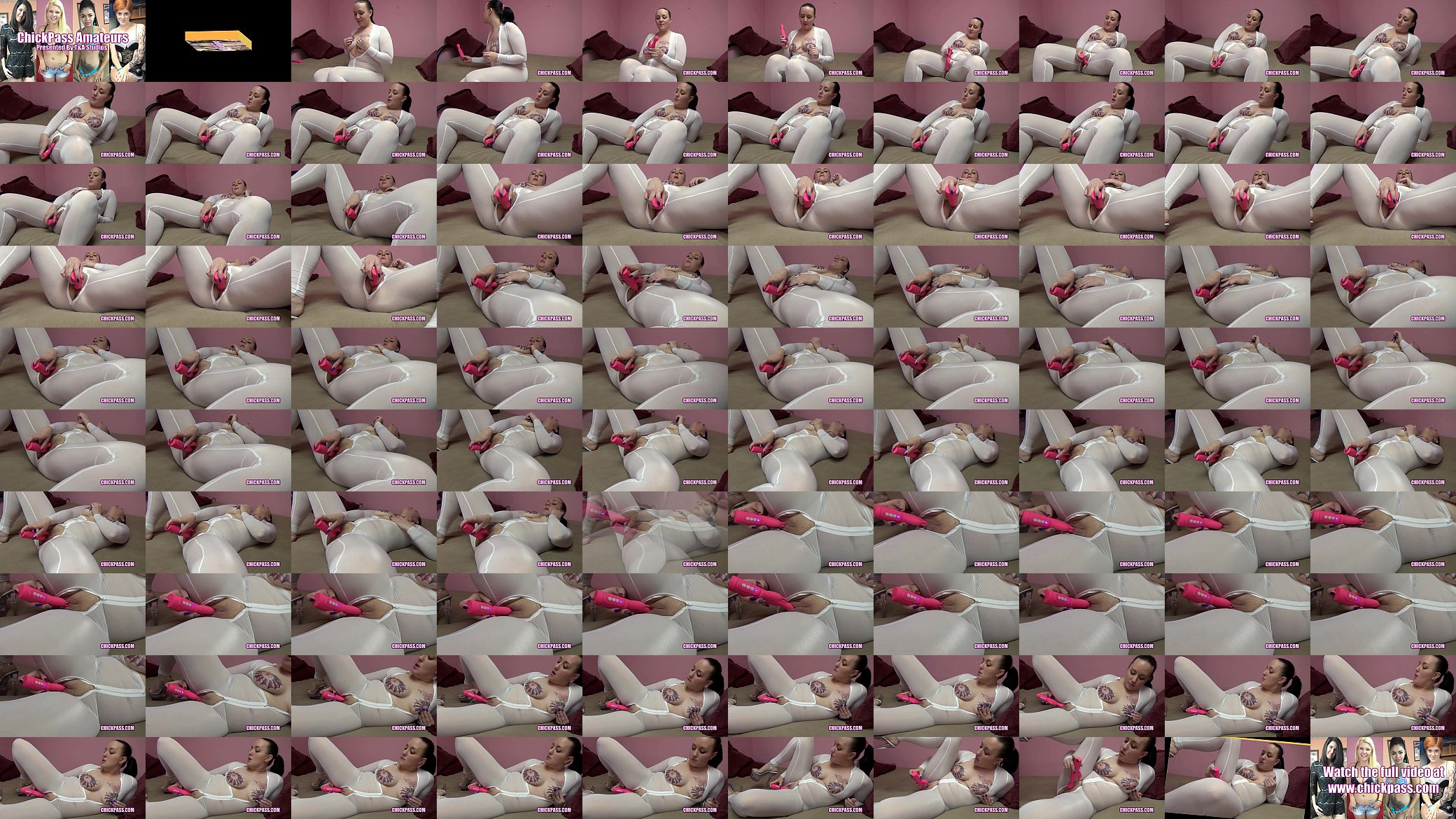 ChickPass - Curvy MILF Selena Sky masturbates in a sheer bodystocking 预览图