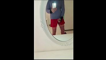 I take off my skirt so my boyfriend can fuck me. (man in women's clothing)