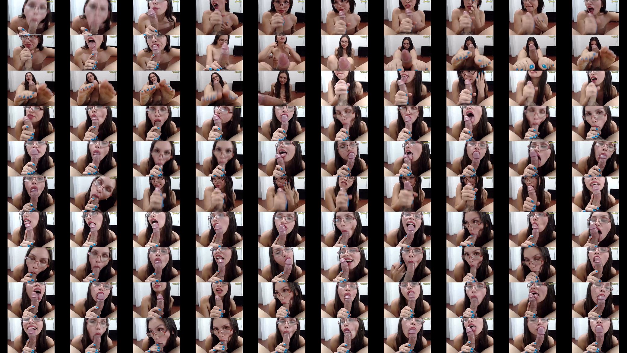 Columbian camgirl sloppy blowjob 预览图