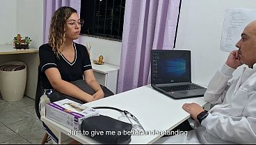 Abdominal medical examination by a general practitioner.