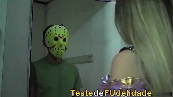 Under the costume she cheated on her boyfriend on Halloween