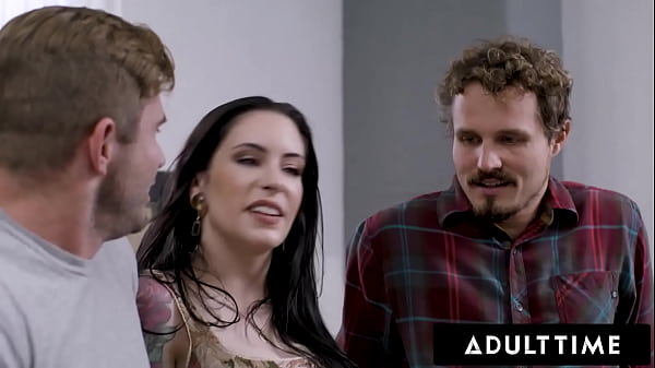 ADULT TIME - Take Some Stress Off! Anna de Ville Fills Her Ass With Two Cocks! DOUBLE ANAL POUNDING