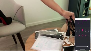 Beautiful LiluMoon Trying on New Lingerie with Vibrator in her Pussy and Receiving Powerful Orgasm