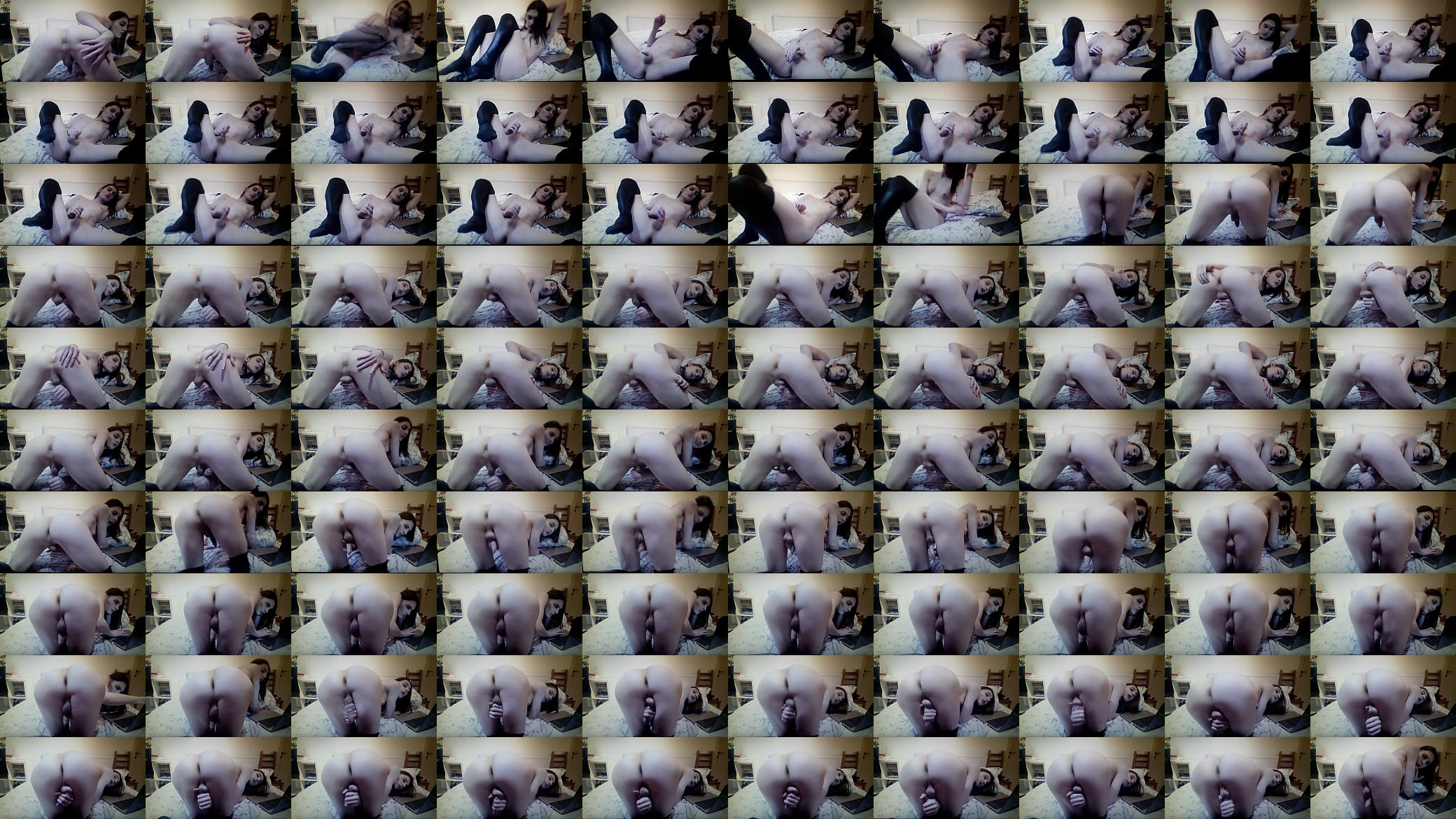 Sexy trans girl Subsasha jerking off 预览图