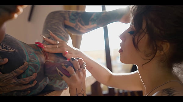 Hot Tattooed Pornstars Extreme Anal Lesbian Squirt Fest