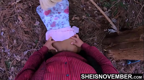 On All Four Knees in Grass Msnovember Step Dad Ejaculated Cumshot On Her Bent Over Black Ass Cheeks Doggystyle In Forest Next To a Tree. Secret Public Fuck With Step Daughter Her Thong To The Side on Sheisnovember by JDG Pornart