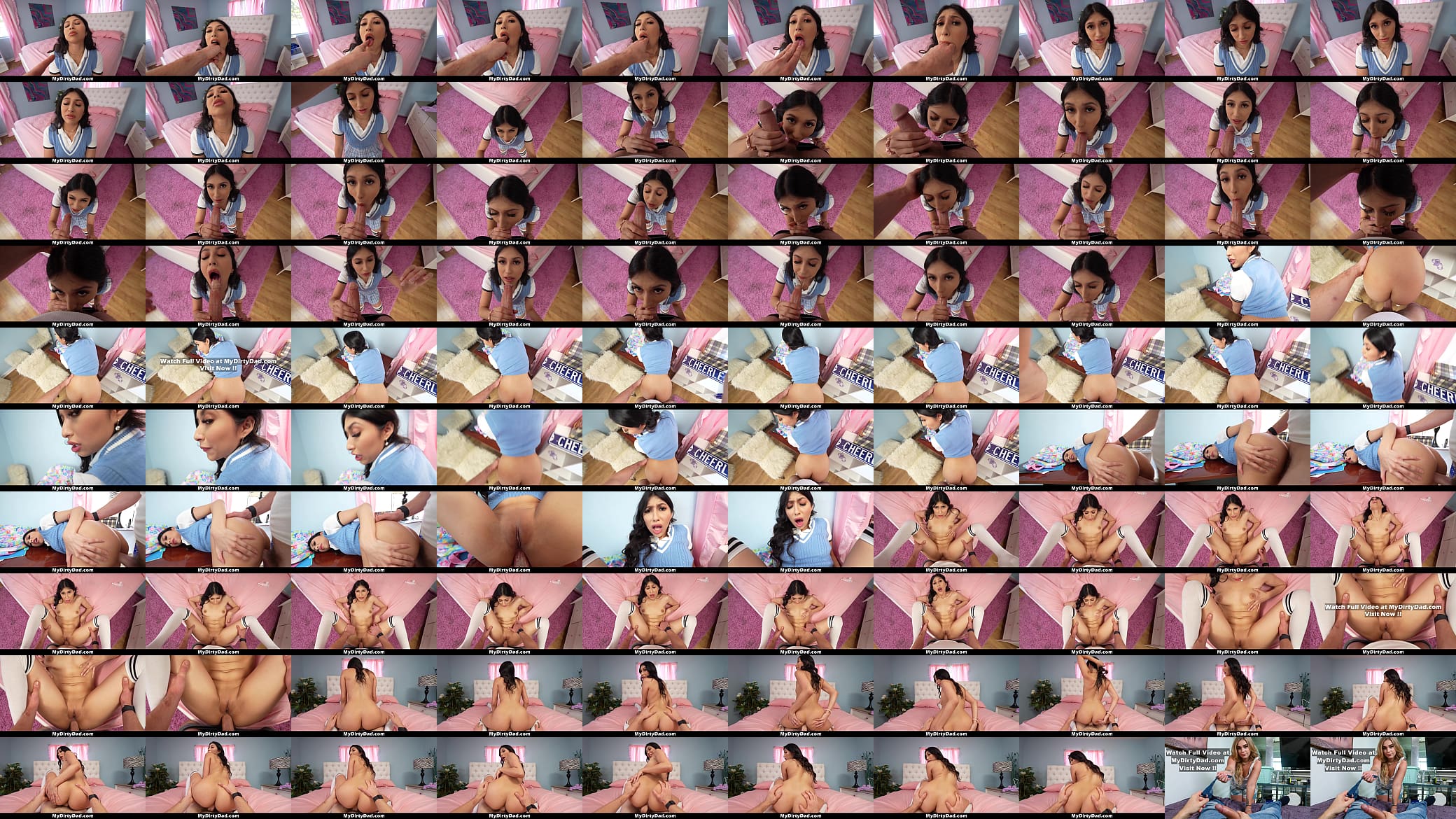 Slutty Latina Stepdaughter Wants to Master in Blowjob so She Gets Training for Her Big Dick Stepdad - Mydirtydad 预览图