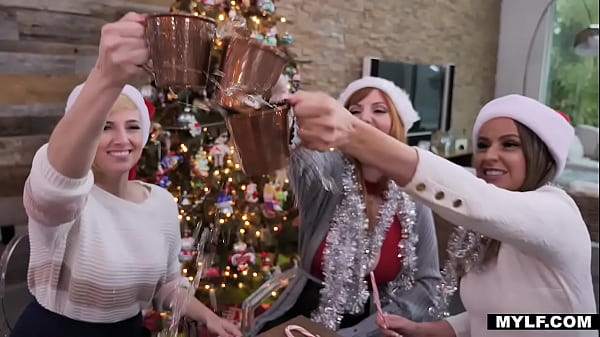 Bad Milfs share a cock for Xmas - ( Lauren Phillips,Kate England )