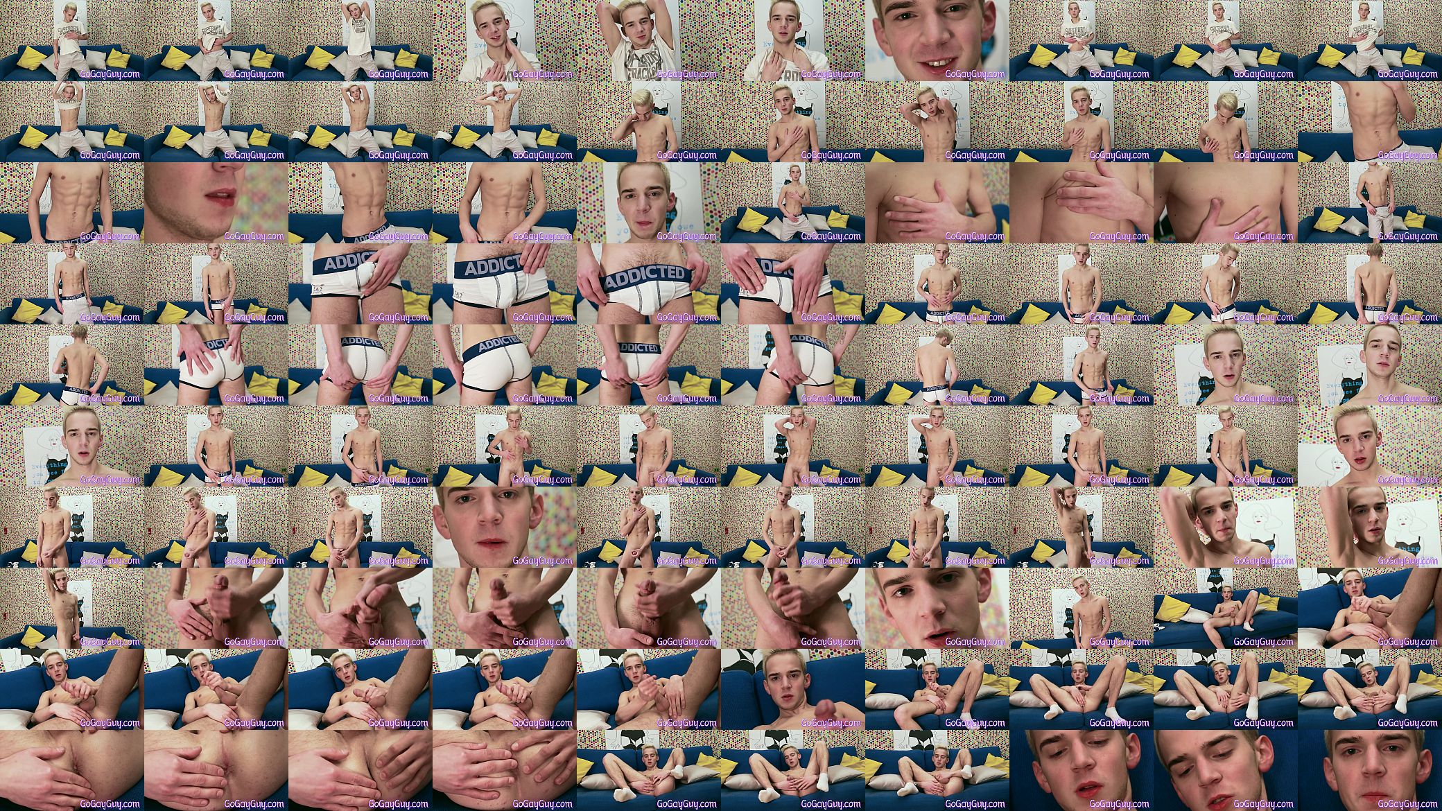 GOGAYGUY Cute Blonde Teen Stripping and Moaning Cock 预览图