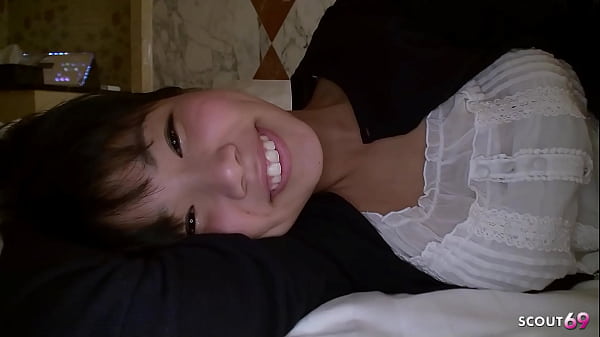 Petite Japanese Step-Sister tricked to Taboo Creampie Fuck at Overnight in one Room at Holiday Trip