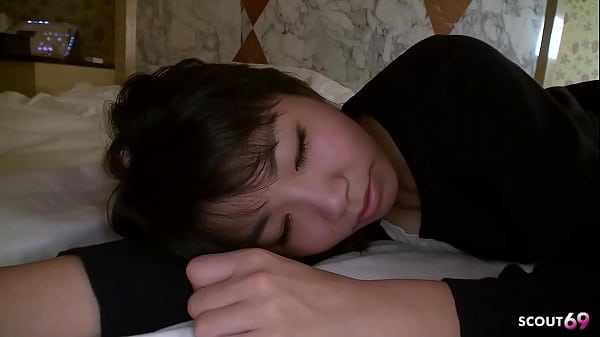 Petite Japanese Step-Sister tricked to Taboo Creampie Fuck at Overnight in one Room at Holiday Trip