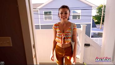 Petite Brunette Coed Wendy Toys Tattoos Rimjob!