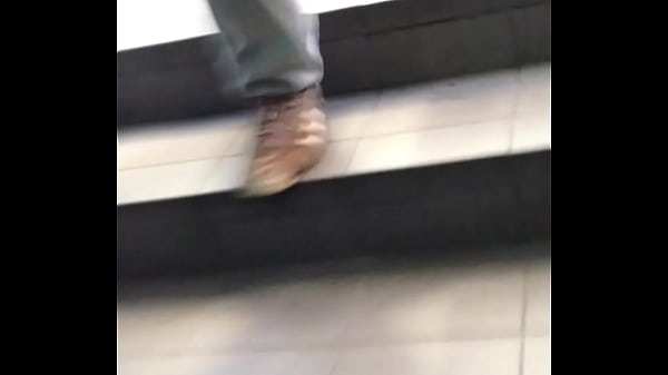 Under the skirt at the station