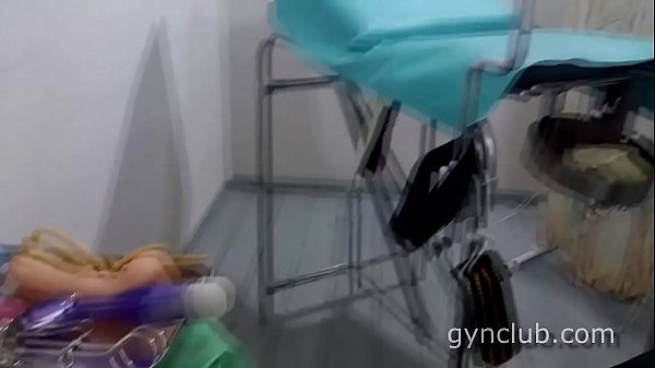 Orgasm on gyno chair