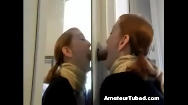 Red deepthroat sucking dick very hard after the hole