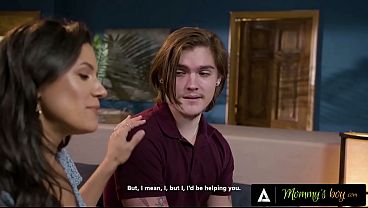 MOMMYS BOY - Hot Stepmom Penny Barber Helps Stepson With Dirty Talk During Wild Threesome