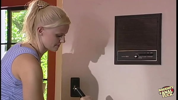 Blonde house cleaner likes to get her pussy licked and her tight ass fucked.