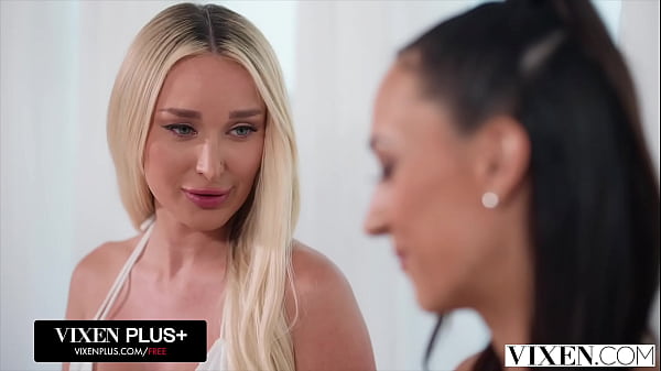 VIXEN Stunning Blonde Meagan Moore Shares Her Man's Cock With Her Gorgeous Bestie Sarah Illustrates