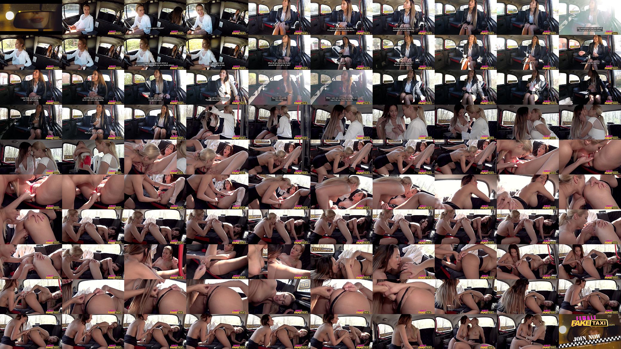 Female Fake Taxi Cherry Kiss lesbian sex with long haired brunette 预览图
