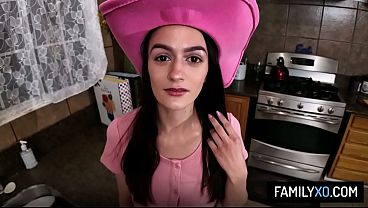 Horny Stepdaughter Takes Cock Riding Lessons From Stepdad