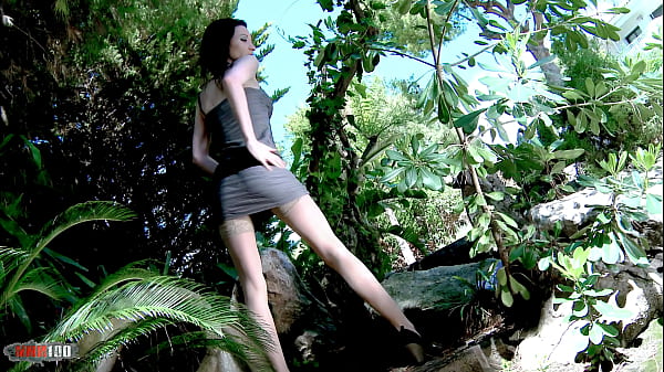 Skinny french milf strip tease