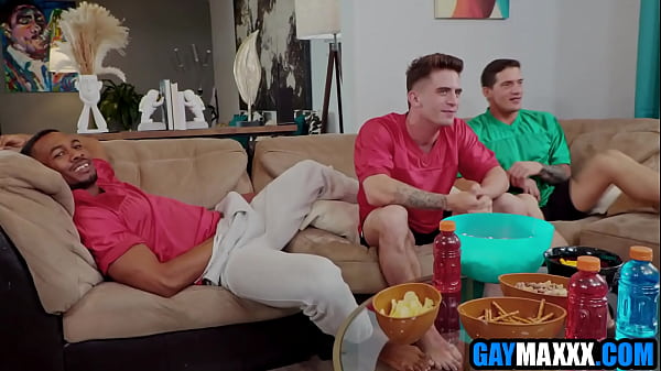 Download Video - Football fan free used by white & black gay buddies