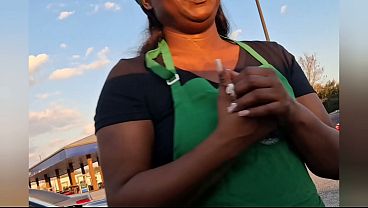 Starbucks employee came home with me to get fucked