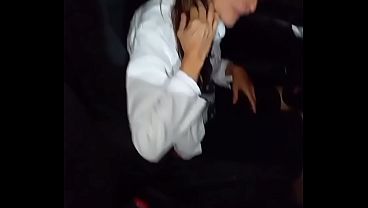 German Nymphomaniac Teen get Risky Public Sex by Stranger at Parking House staircase