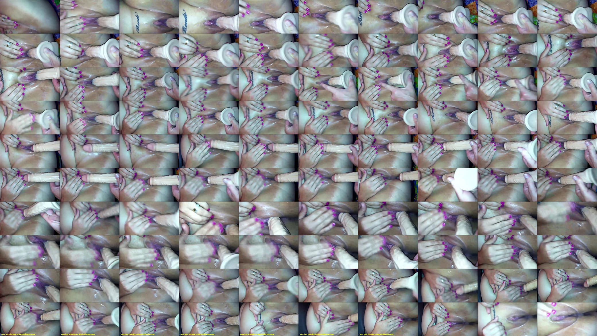 Closeup Milf BBW Squirting with Dildo 预览图