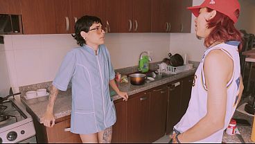 Download Video - I get fucked at my first day at work as maid