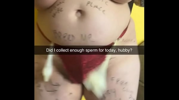 Shy chubby wife get turned into a corrupted  breeding bitch for creampies and gangbangs - Snapchat Cuckold Captions - Milky Mari