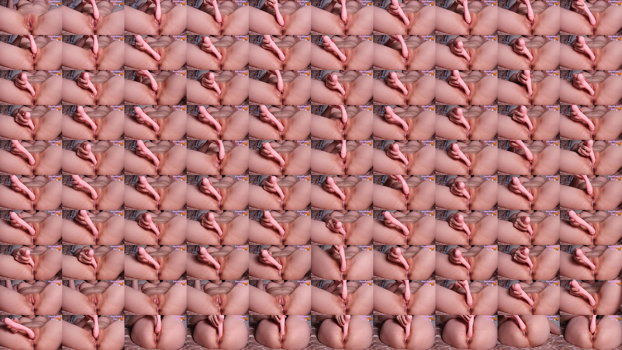 My pussy is dripping and pulsating when I play with a big dildo 预览图