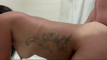 POV bathroom sex