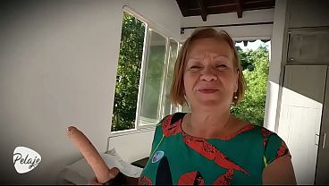 Stepmother discovers that her stepson is gay and punishes him by fucking him hard with a strapon.