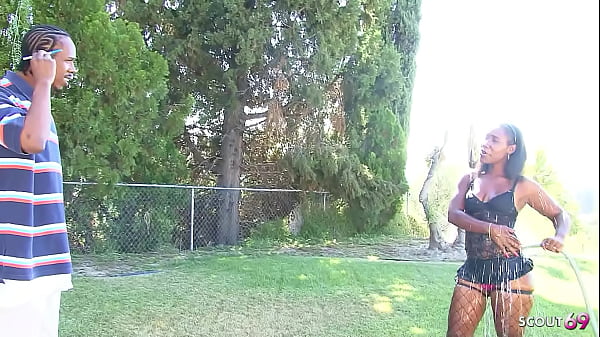Ebony Bitch Girlfriend with Bushy Pussy tricked Boyfriends Best Friend with BBC to Cheating Fuck