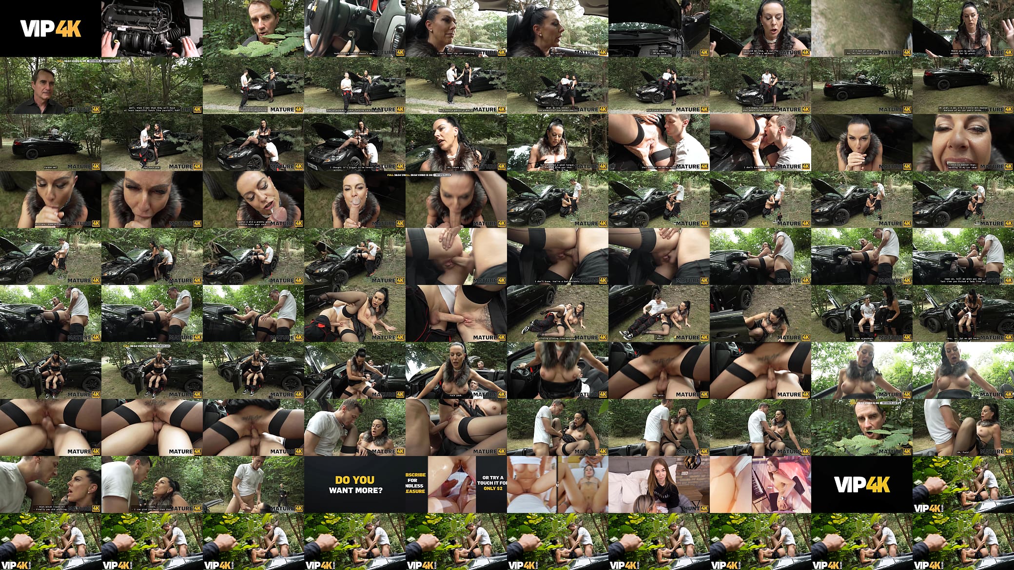 MATURE4K. Gorgeous Texas Patti is having kinky sex with a huge cock in the woods 预览图