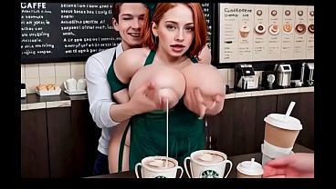 3D HQ AI Breast expansion Lactating Redhead POV Solo Big tits Firm tits wSound added