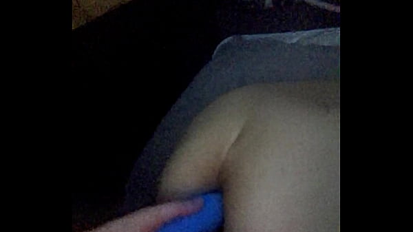 Shoving big blue dick in that tight ass
