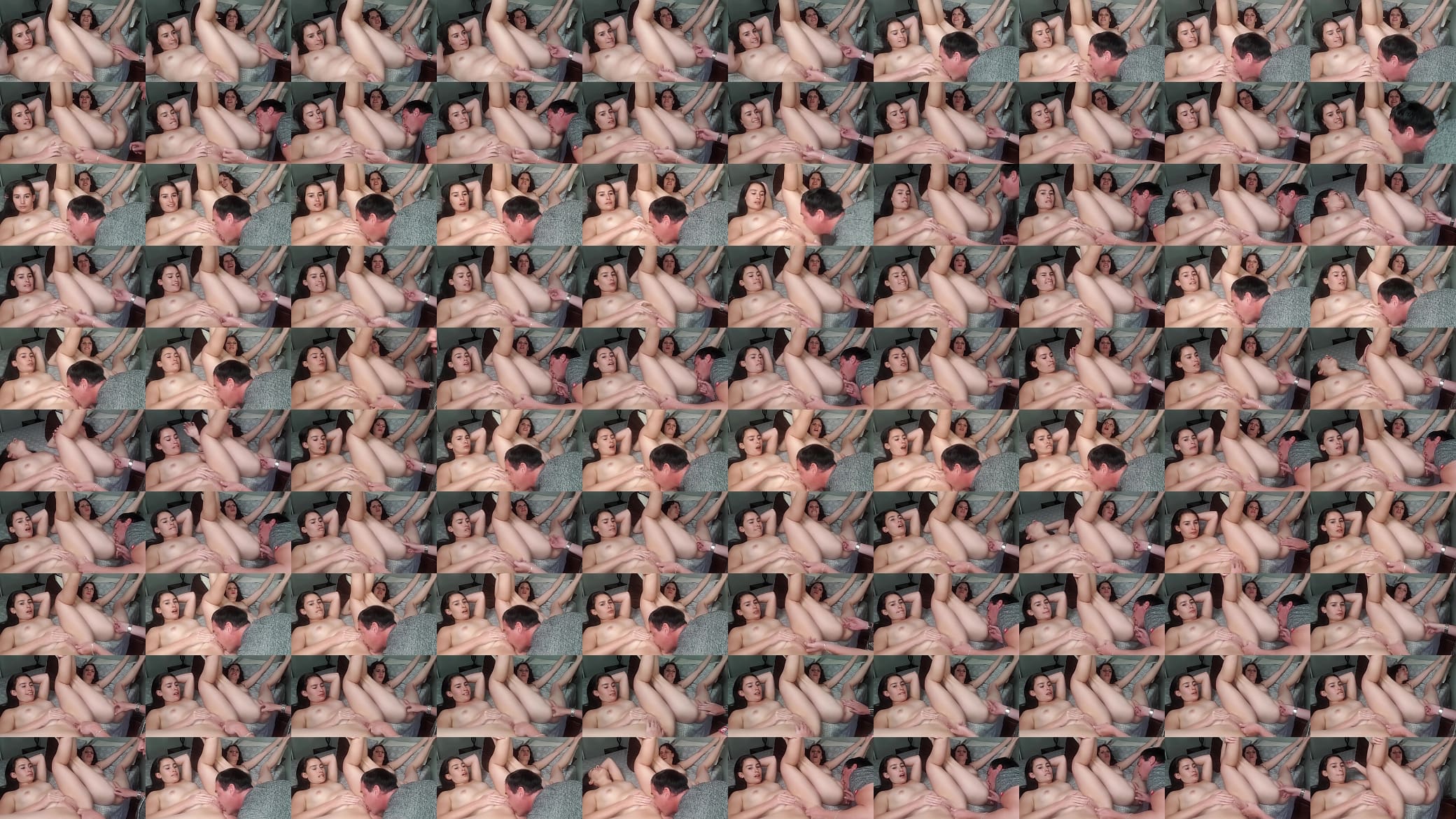 Two naked girls getting their pussies licked and fingered by one lucky guy 预览图