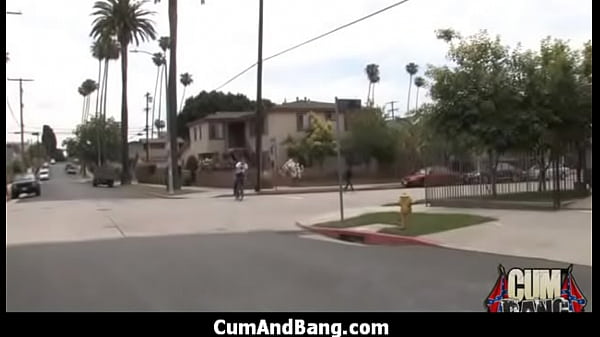 Ebony slut in an amazing gangbang 25