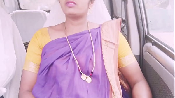 Indian maid car sex Telugu dirty talks.