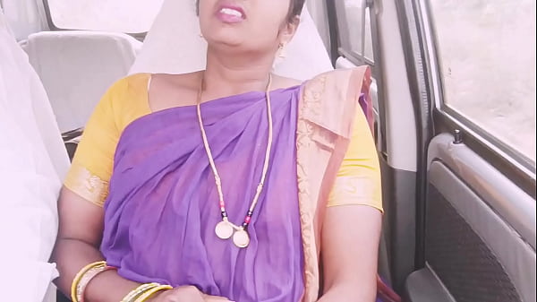 Indian maid car sex Telugu dirty talks.