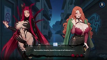 Eve Gives Leia a Tits Job Scene - Futa Fucks Femboy