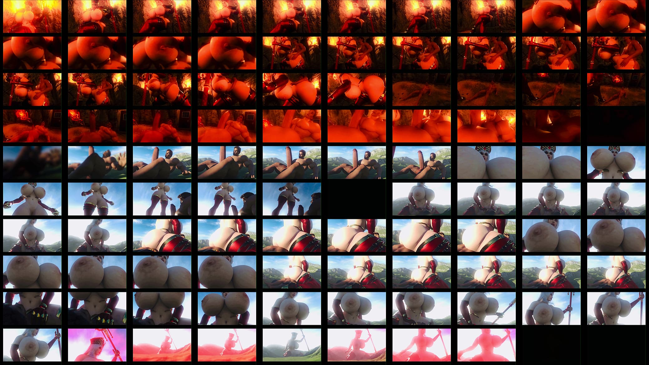 3D Sex Growth Blonde Big tits Amazing tits Riding POV w/ Breast Expansion sounds added 预览图